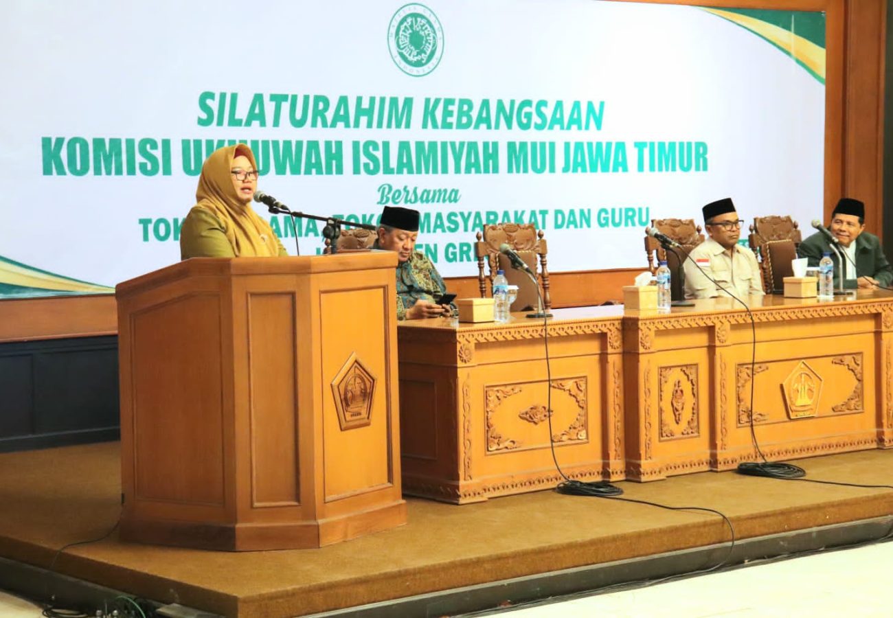Wabup Gresik Bu Min Buka Silaturahim Kebangsaan MUI Jatim Bersama Tokoh Agama, Tokoh Masyarakat dan Guru di Kabupaten Gresik