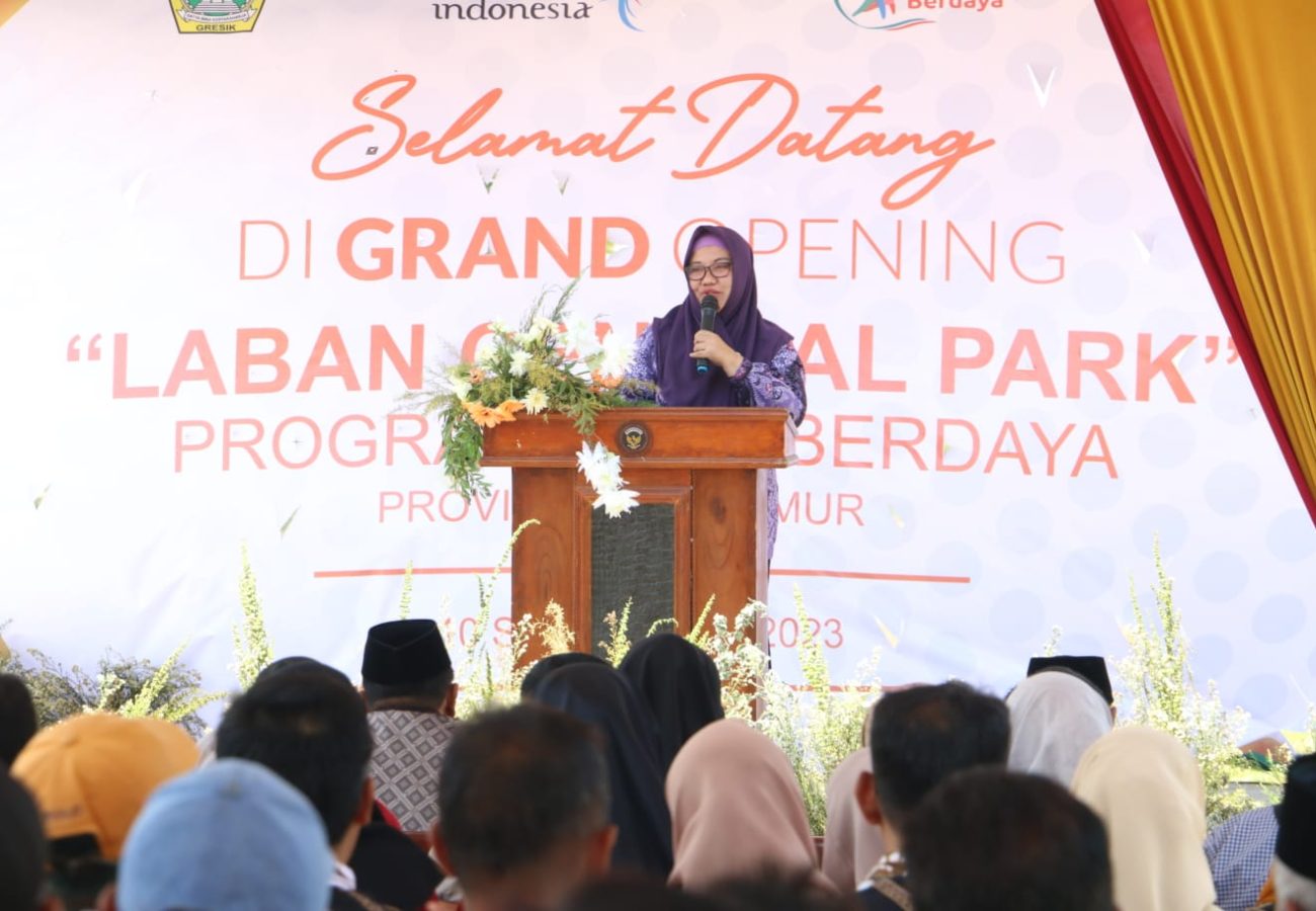 Launching Laban Central Park, Wabup Gresik Bu Min Harapkan Dapat Jadi Pelopor UMKM Berdaya