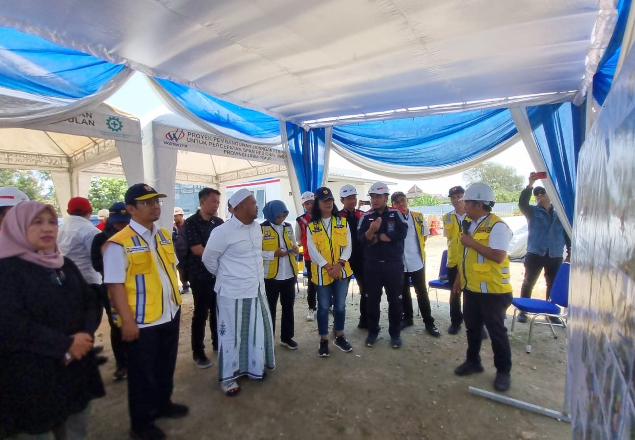 Kementerian PUPR Tinjau Proyek SPAM Umbulan Gresik, Desember Air Umbulan Sudah bisa Mengalir di Duduksampeyan