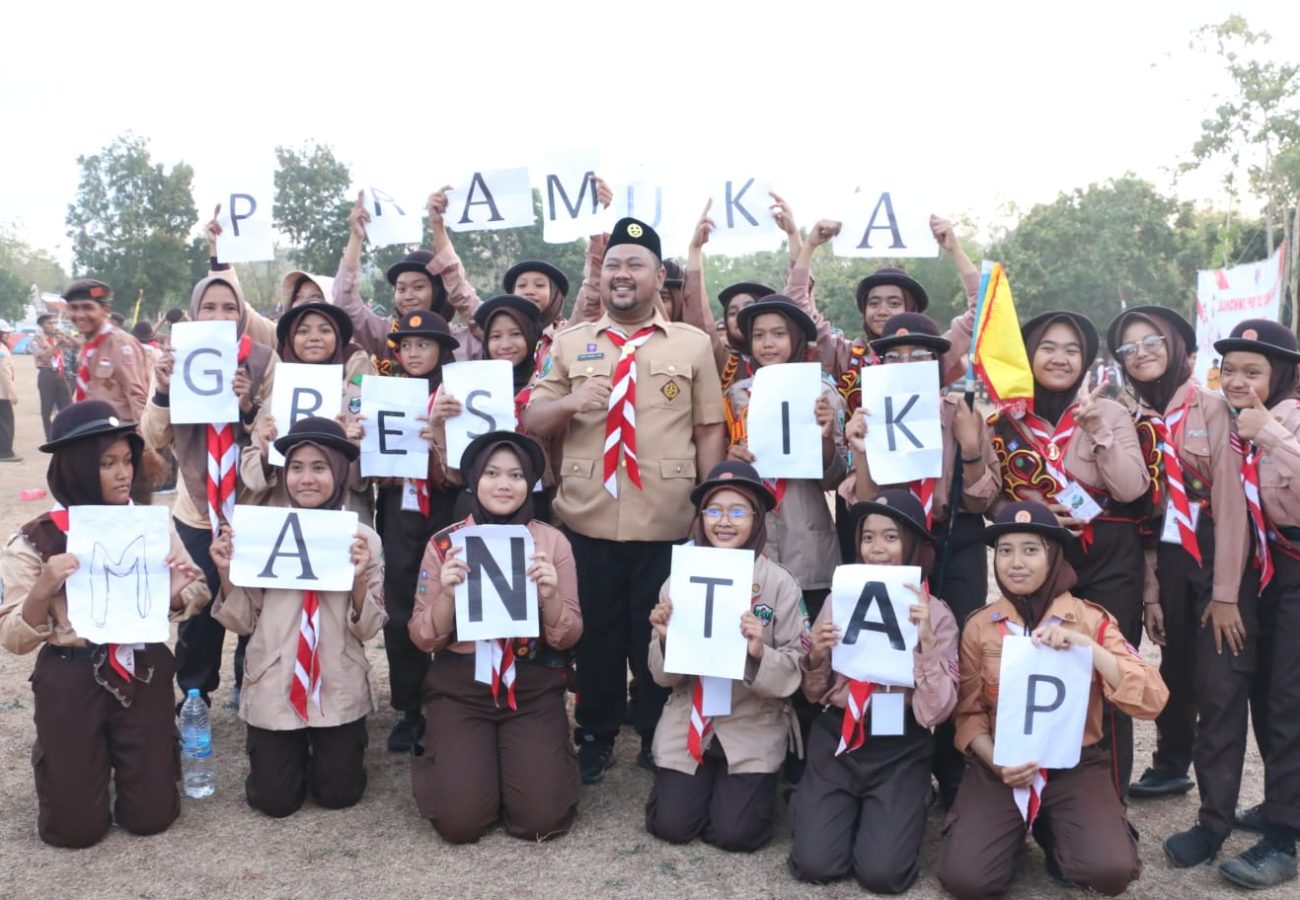 Jambore dan Perkemahan Wirakarya Kwarcab Gresik 2023 Resmi di Buka Bupati Fandi Akhmad Yani di Pulau Bawean