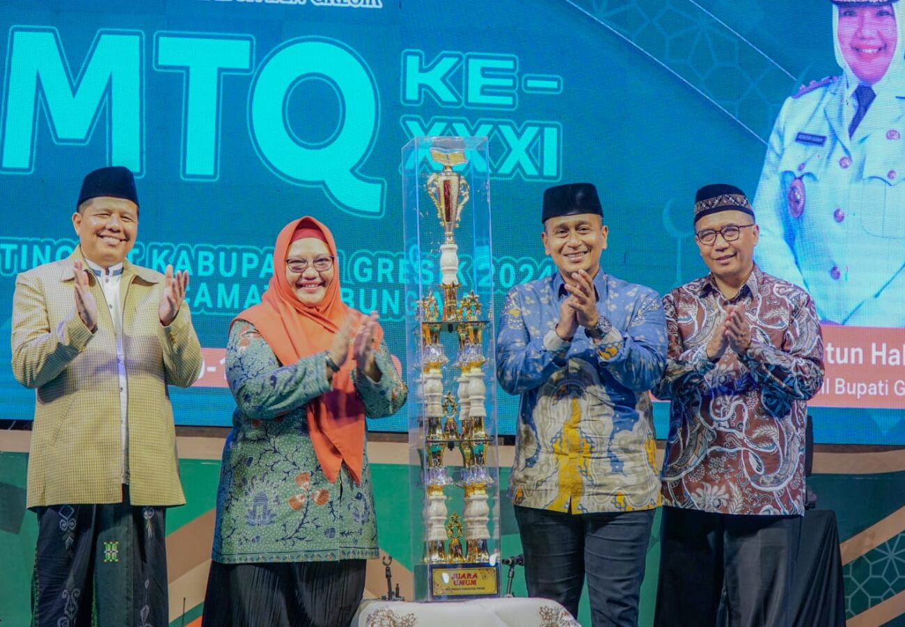 Sukses Penyelenggaraan Sebagai Tuan Rumah, Kecamatan Bungah Pertahankan Juara Umum MTQ Ke-XXXI
