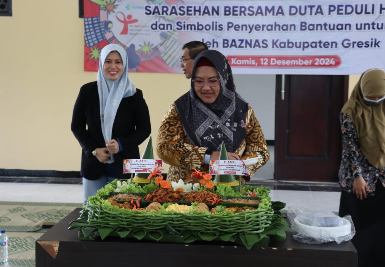 Peringatan Hari AIDS Sedunia, Wabup Gresik Bu Min Ajak Kolaborasi dan Perkuat Komitmen Cegah HIV/AIDS