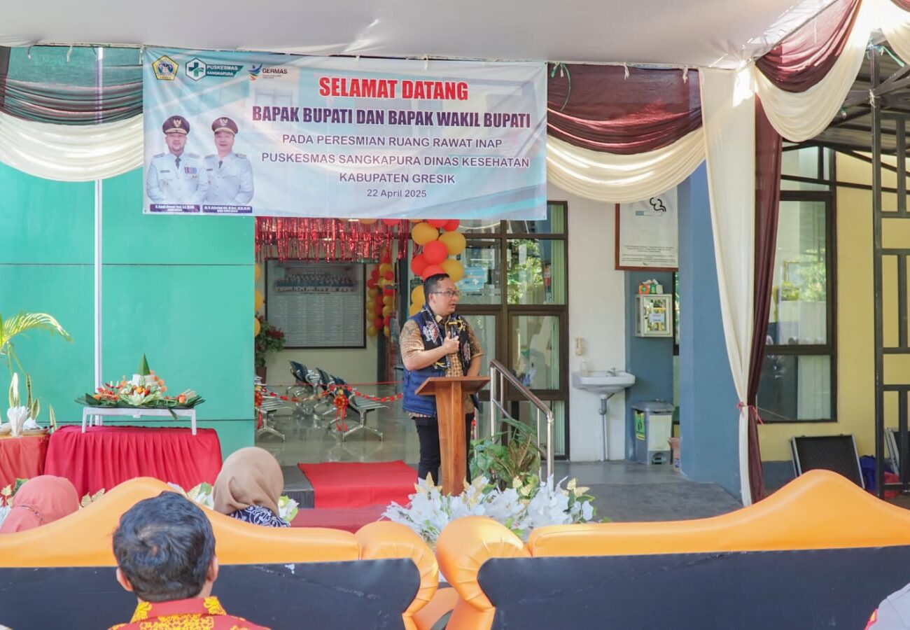 Komitmen 100 Hari Kerja, Wabup Gresik Hadirkan Ruang Rawat Inap di Puskesmas Sangkapura