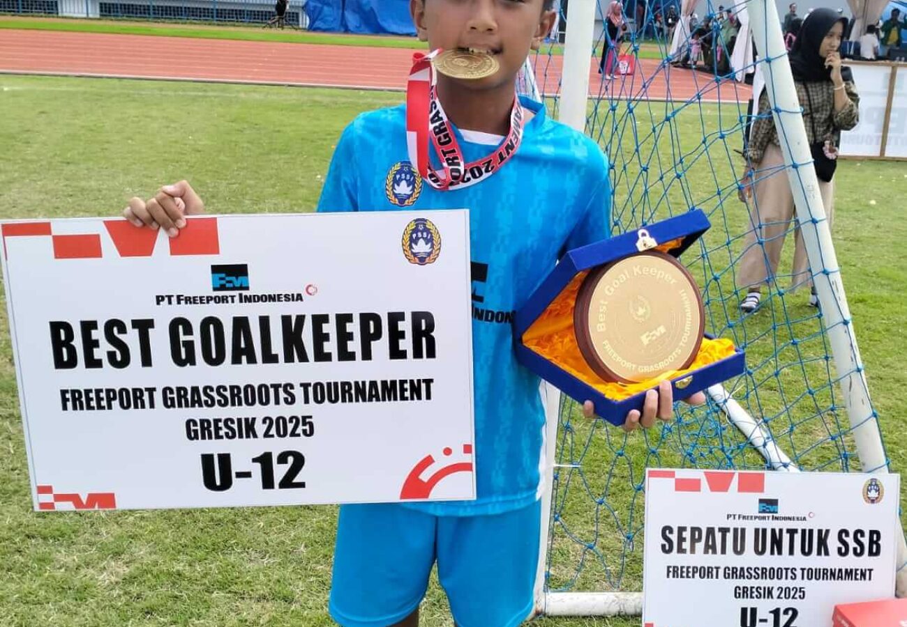 Sang Kapten Keanu Athallah Syahir Kembali Membawa SINDOGRES Juara 1 Grassroot Freeport Turnamen