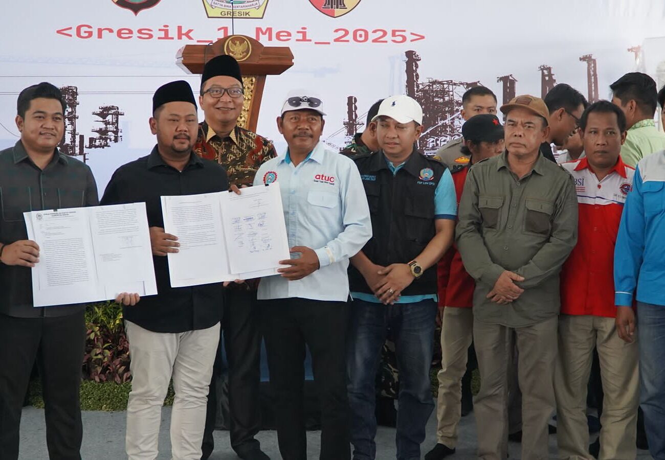 Peringati May Day 2025, Bupati Gresik dan Serikat Buruh Sepakati Enam Komitmen untuk Kesejahteraan Pekerja