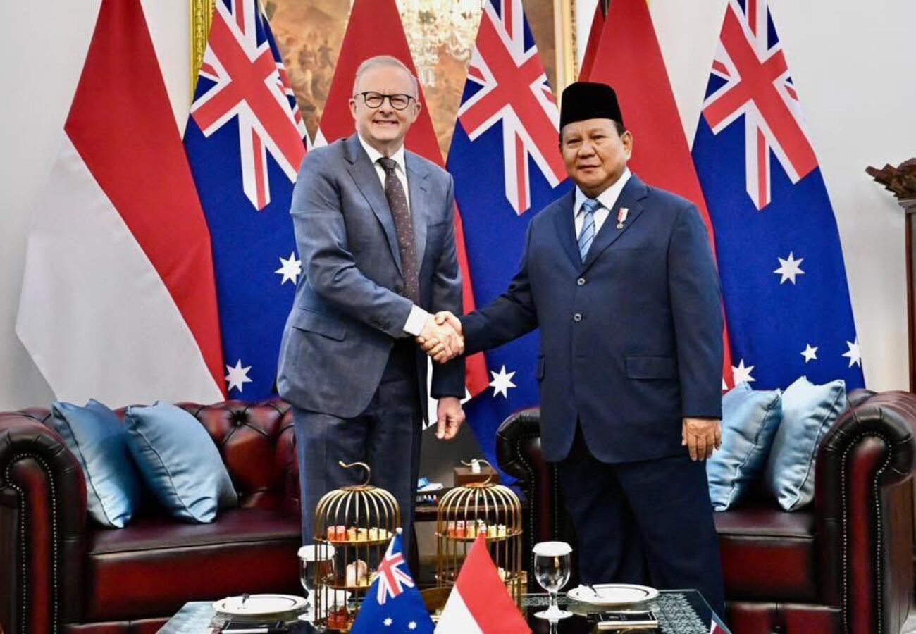 Presiden Prabowo Subianto Sambut Kedatangan Perdana Menteri Australia Yang Mulia Anthony Albanese