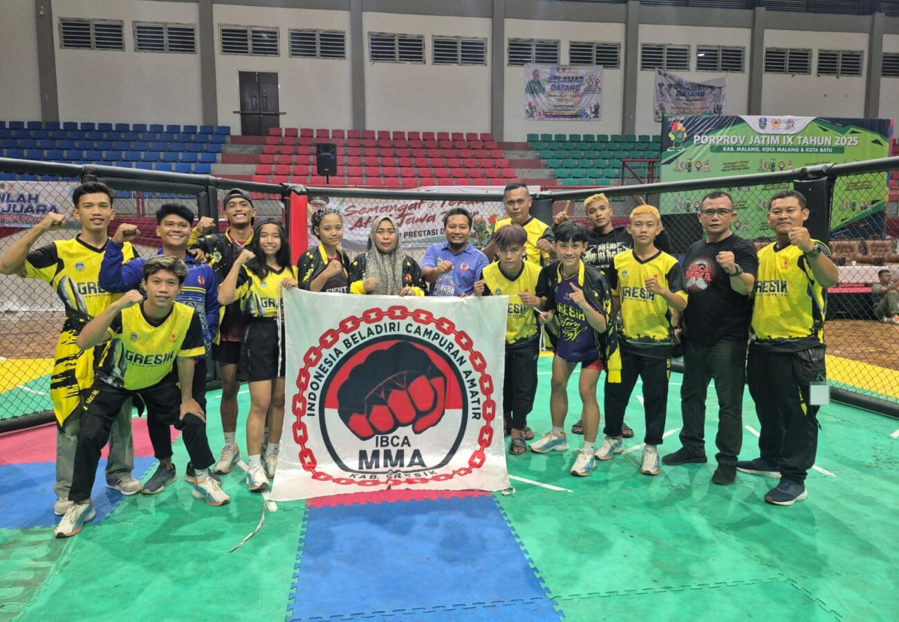 Cabor IBCA MMA Gresik Raih 4 Medali Emas dan 1 Perunggu di Porprov IX Jatim