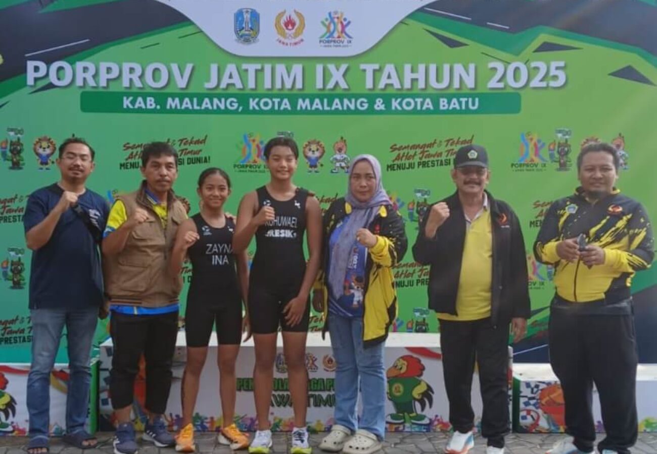 Luar Biasa Cabor Triathlon Gresik Sabet 3 Medali Emas dan 3 Perunggu di Porprov Jatim 2025