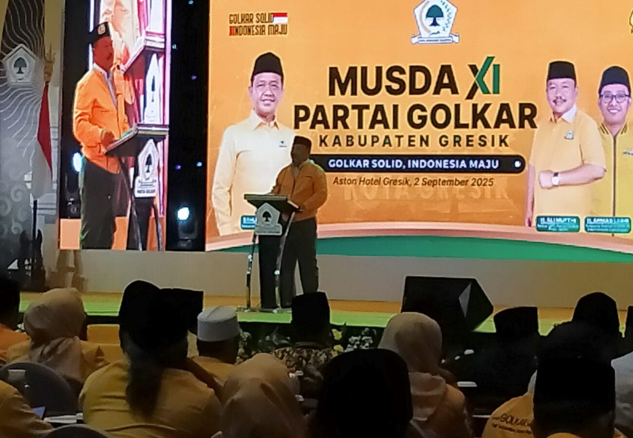 Wongso Negoro Terpilih Aklamasi sebagai Ketua DPD Golkar Gresik dalam Musda XI