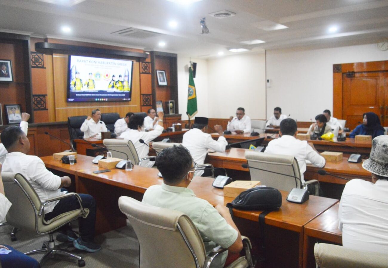 KONI Gresik Gelar Rapat Evaluasi Porprov Jatim IX 2025, Targetkan Masuk 5 Besar di Porprov 2027