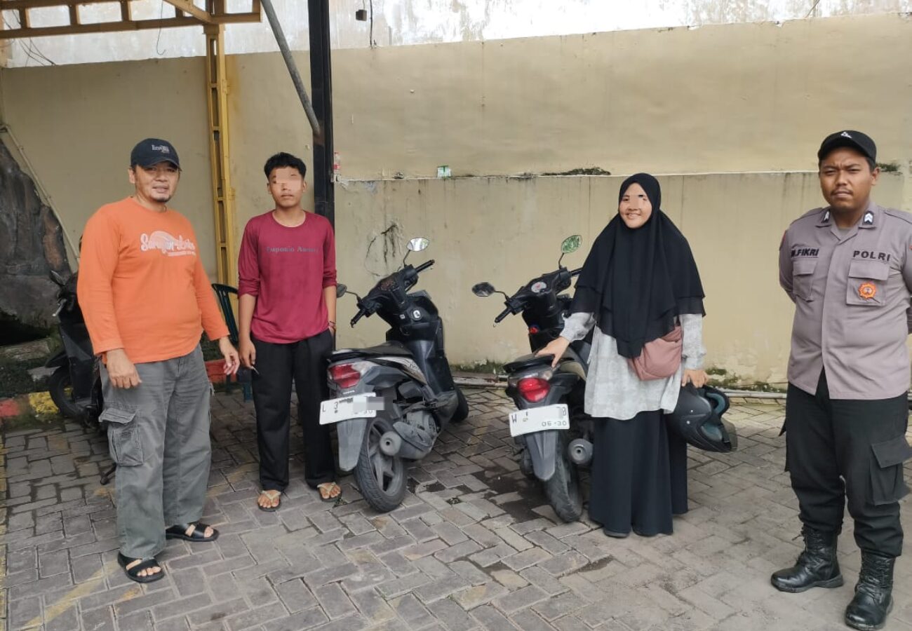 Gerak Cepat Polres Gresik Tindaklanjuti Laporan Motor Hilang, Terungkap Kasus Tertukar di Parkiran Indomaret Manyar